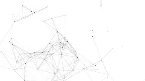 Plexus fantasy abstract technology. Abstract geometric background with moving Stock Footage 171643663