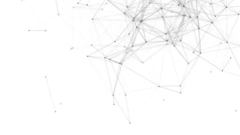 Plexus fantasy abstract technology. Abstract geometric background with moving Stock Footage 171644497