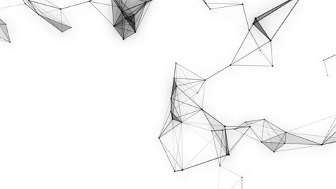 Plexus fantasy abstract technology. Abstract geometric background with moving Stock Footage 171644707