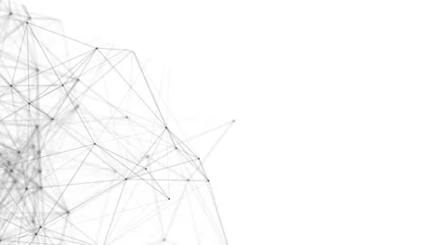 Plexus fantasy abstract technology. Abstract geometric background with moving Stock Footage 171644837