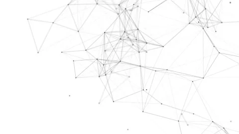 Plexus fantasy abstract technology. Abstract geometric background with moving Stock Footage 171644937