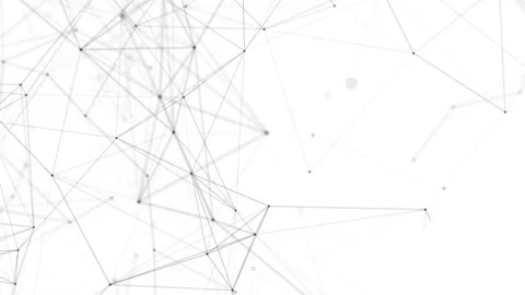 Plexus fantasy abstract technology. Abstract geometric background with moving 動画素材 171645455