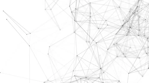 Plexus fantasy abstract technology. Abstract geometric background with moving Stock Footage 171646632