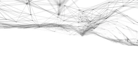 Plexus fantasy abstract technology. Abstract geometric background with moving Stock Footage 171646755