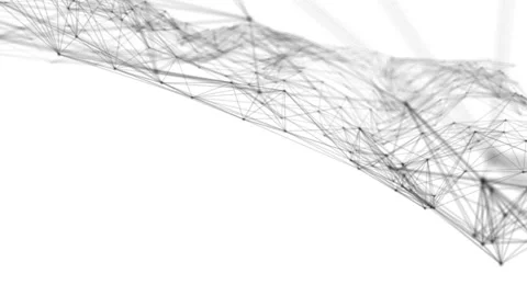 Plexus fantasy abstract technology. Abstract geometric background with moving Stock-Footage 171647211