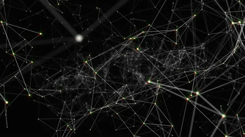 Plexus fantasy abstract technology. Abstract geometric background with moving Stock Footage 235323379