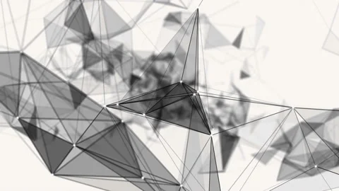 Plexus fantasy abstract technology. Abstract geometric background with moving Stock-Footage 237594595