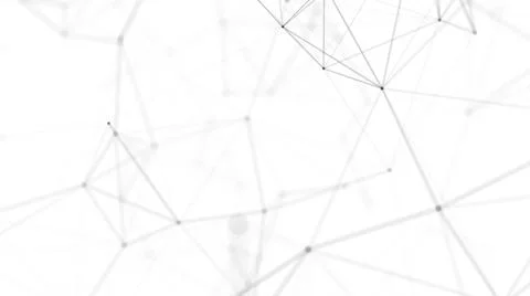 Plexus fantasy abstract technology. Abstract geometric background with moving Illustrazione stock