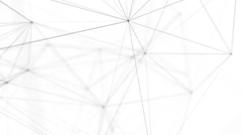 Plexus fantasy abstract technology. Abstract geometric background with moving Illustrazione stock