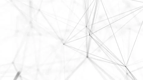 Plexus fantasy abstract technology. Abstract geometric background with moving Illustrazione stock