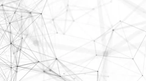 Plexus fantasy abstract technology. Abstract geometric background with moving Illustrazione stock