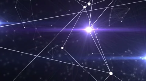 Plexus fantasy abstract technology and engineering background Video stock 68160725
