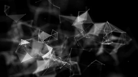 Plexus fantasy abstract technology and engineering background Video stock 70549662