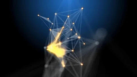 Plexus fantasy abstract technology and engineering motion background Stock Footage 74920920