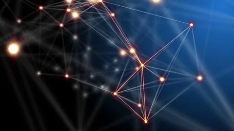 Plexus fantasy abstract technology and engineering motion background Stock Footage 74921115