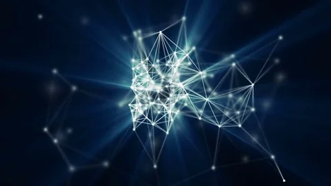 Plexus fantasy abstract technology and engineering motion background Stock Footage 74921994