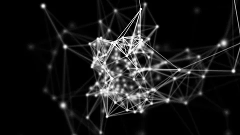 Plexus fantasy abstract technology and engineering motion background Video stock 74922173