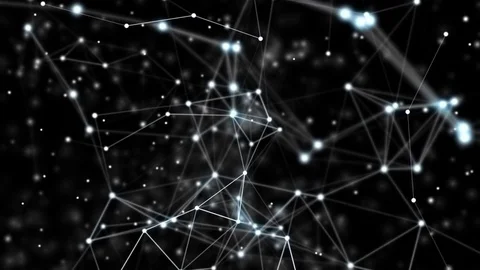 Plexus fantasy abstract technology and engineering background Vidéo 80521993