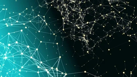 Plexus fantasy abstract technology and engineering background Vidéo 80984681