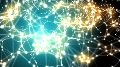 Plexus fantasy abstract technology and engineering background Video stock 80986437