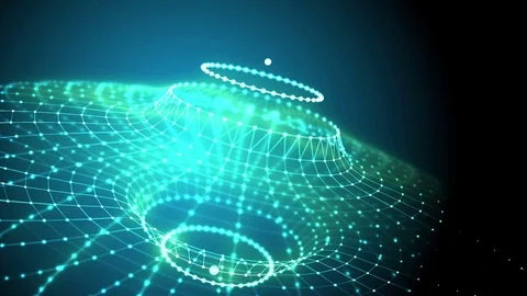 Plexus fantasy abstract technology and engineering background Stock Footage 80986449