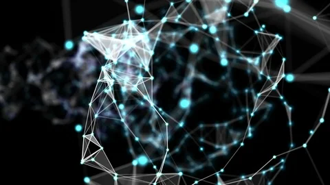 Plexus fantasy abstract technology and engineering background Video stock 87283067