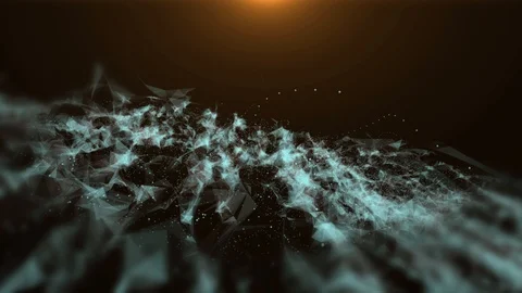 Plexus fantasy abstract technology and m... | Stock Video | Pond5