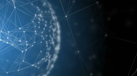 Plexus fantasy abstract technology engineering background with organic motion Vidéo 60781303