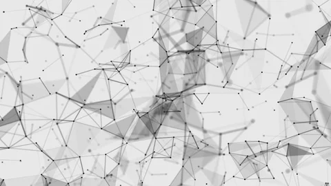 Plexus Fantasy Abstract Technology Engineering Background With Organic Motion Stock Footage 104648525