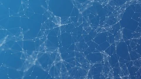 Plexus Fantasy Abstract Technology Engineering Background With Organic Motion Stockillustratie