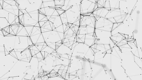 Plexus Fantasy Abstract Technology Engineering Background With Organic Motion イラスト素材