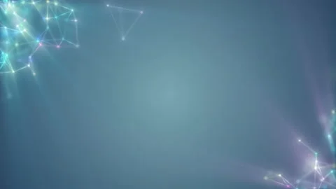 Plexus of flickering lines and dots. Slow rotation in a fantastic haze. Stock Footage 124020571