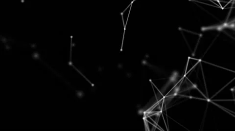 Plexus Form on a Black Background Stock Footage 57505952
