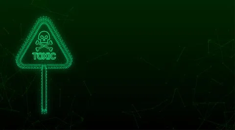 Plexus freen illustration on green backdrop. Logo, label. Isolated vector Illustrazione stock
