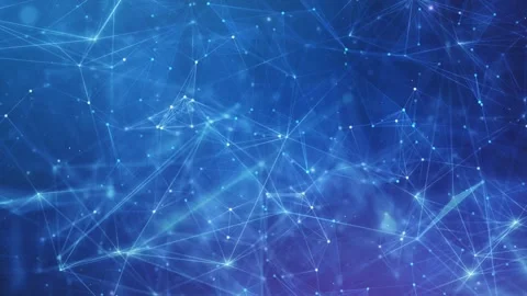 Plexus Futuristic Network, Glowing Lines and Dots Plexus Motion Stock Footage 283666259