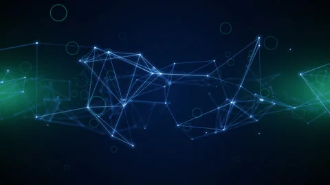 Plexus game esport abstract network business technology titles background loop Stock Footage 156992904