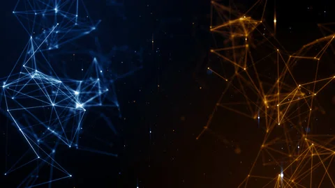 Plexus game esport abstract network business technology titles background loop Video stock 165575081