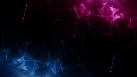 Plexus game esport abstract network business technology titles background loop Video stock 169998069