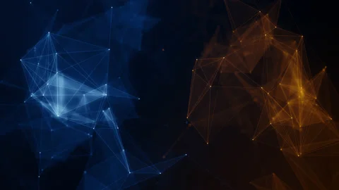 Plexus game esport abstract network business technology titles background loop Stock Footage 189288116