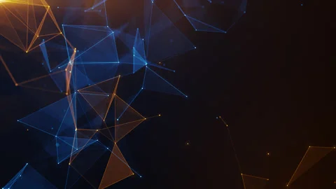 Plexus game esport abstract network business technology titles background loop Stock Footage 194119654
