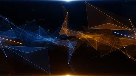 Plexus game esport abstract network business technology titles background loop Video stock 194126248