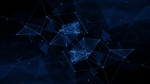 Plexus game esport abstract network business technology titles background loop Stock Footage 238689432
