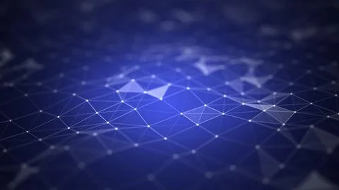 Plexus geometric effect Big data with compounds Stock Illustration