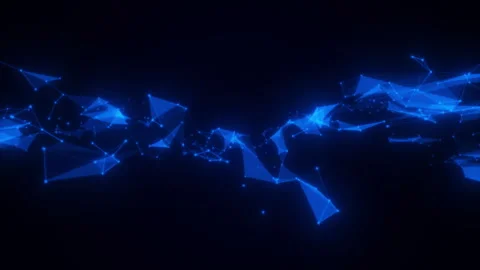 Plexus geometric technology video animated background Stock Footage 337278433