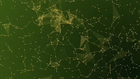 Plexus Green Yellow BG Stock Footage 153969100