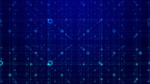 Plexus Grid Joint Connection Featuring Hexagon Elements Technology Motion Stock Footage 314186581