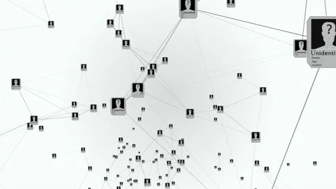 Plexus with HUD elements. Abstract background Stock-Footage 106860548