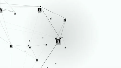 Plexus with HUD elements. Abstract background 库存影片 107134824