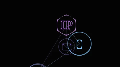 Plexus with HUD elements. Abstract background with figure . The concept of 動画素材 234523227