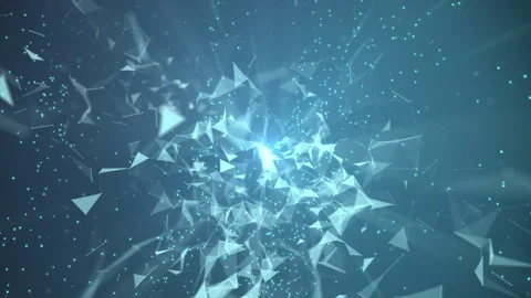 Plexus Light Rays in a 3D animation Stock Footage 241606470